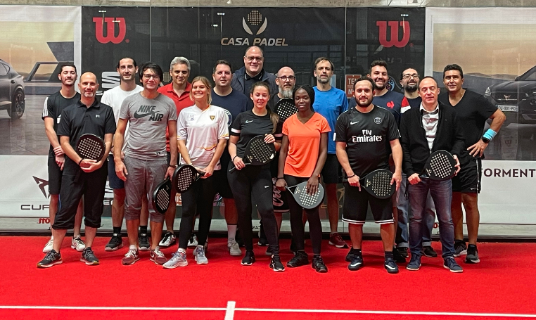 Photographie des participants lors de la 3e édition du Data Padel Trophy