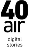 Logotype 40air, digital stories